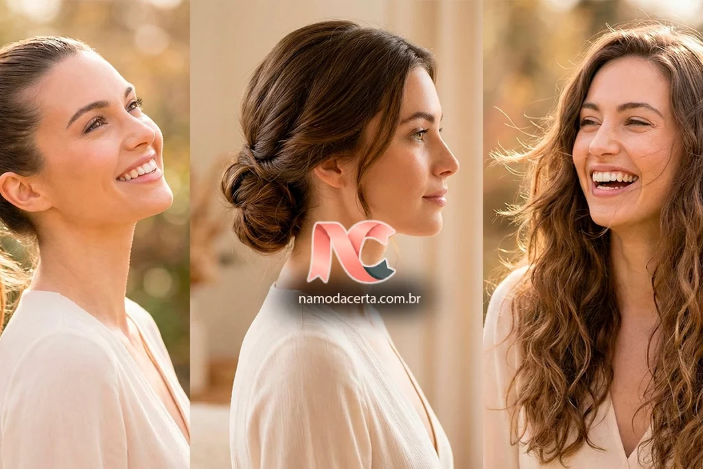 3 Penteados que melhoram a beleza da mulher