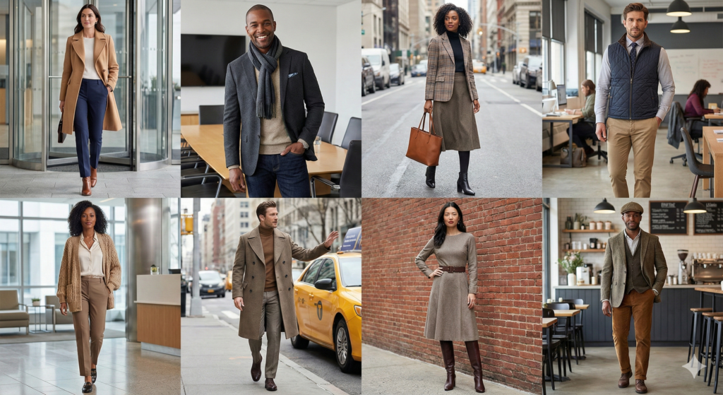 Confira 8 inspirações de Looks de inverno para o trabalho e vista-se com confiança todos os dias