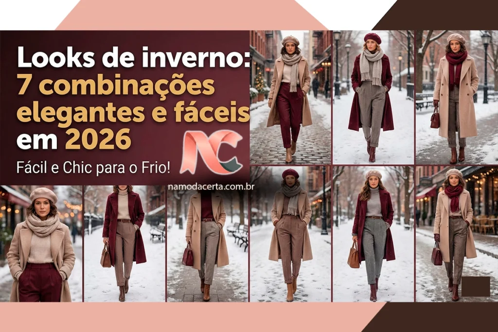 Looks de inverno: 7 combinações elegantes e fáceis em 2026
