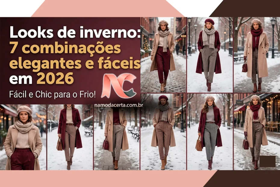 Looks de inverno: 7 combinações elegantes e fáceis em 2026