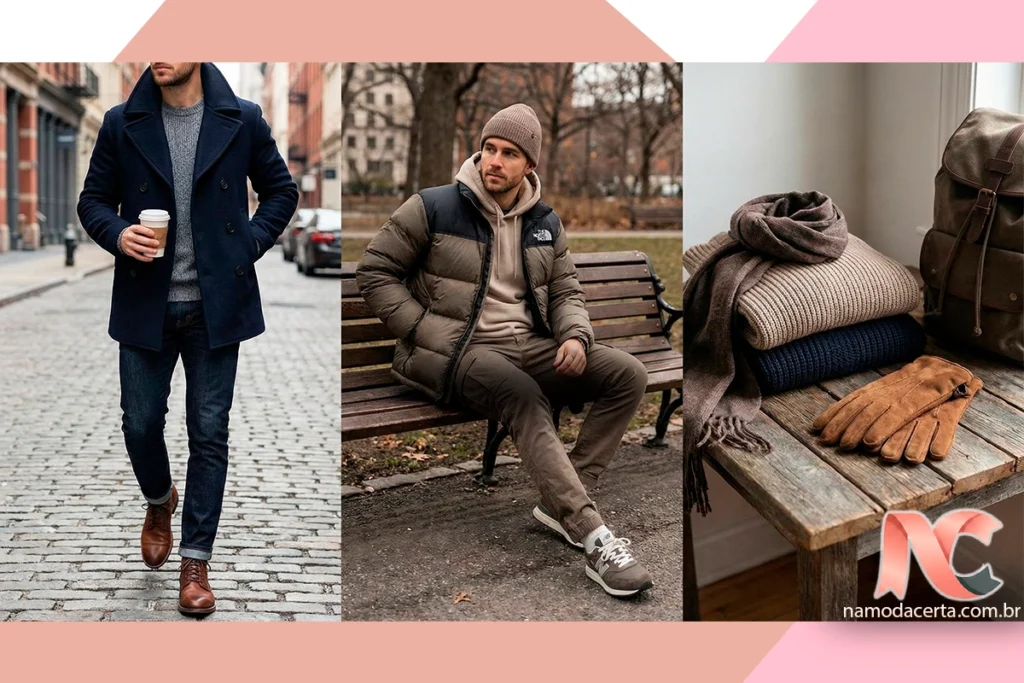 Looks de inverno masculinos: estilo e conforto diário sem complicação